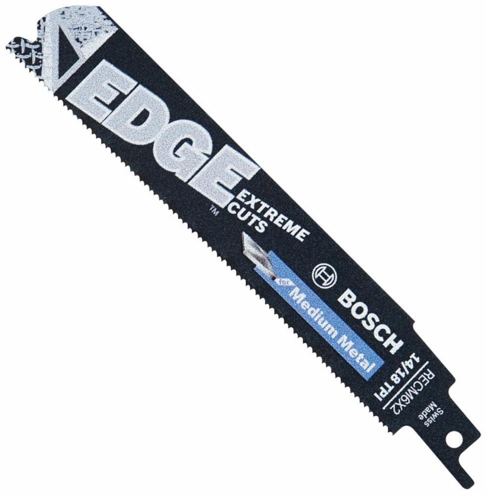 

Bosch 5 pc. 6 In. 14/18 TPI Edge Reciprocating Saw Blades for Medium Metal