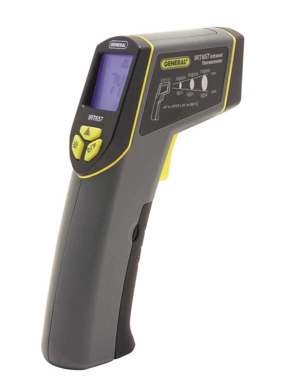 

General Tools 12:1 Wide-Range Infrared Thermometer with Star Burst Laser Targeting