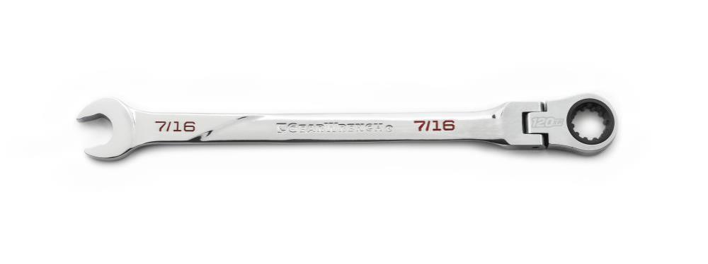 

GEARWRENCH 120XP Flex Combination Ratcheting Wrench Universal Spline XL 7/16 In.
