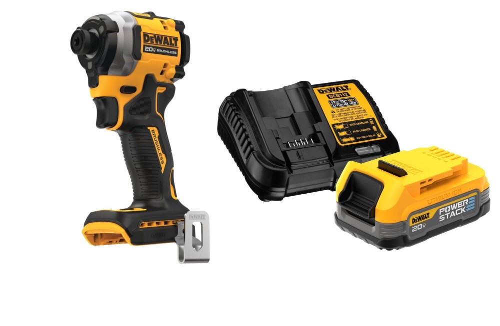 

DEWALT ATOMIC 20V MAX 1/4 Impact Driver with POWERSTACK Starter Kit Bundle