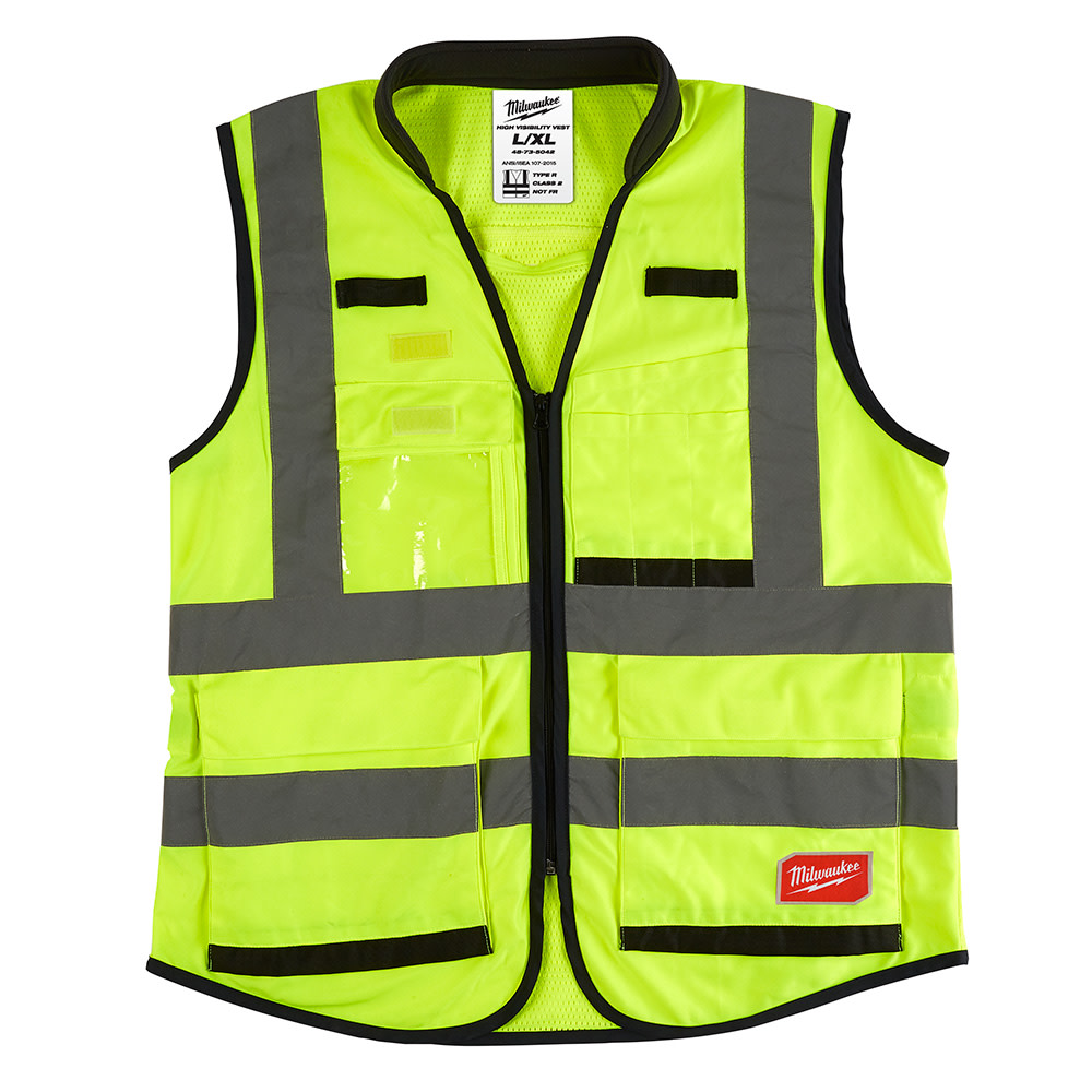 

High Visibility Yellow Performance Safety Vest - L/XL