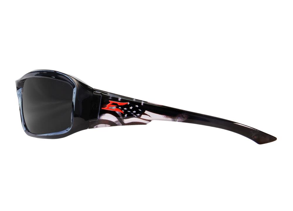 

Edge Brazeau Patriot 1 Safety Glasses Black Frame Smoke Lens