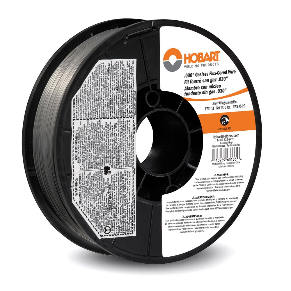 Hobart Flux-Cored Welding Wire - E71T-11 .030 In. 5 lb. Spool