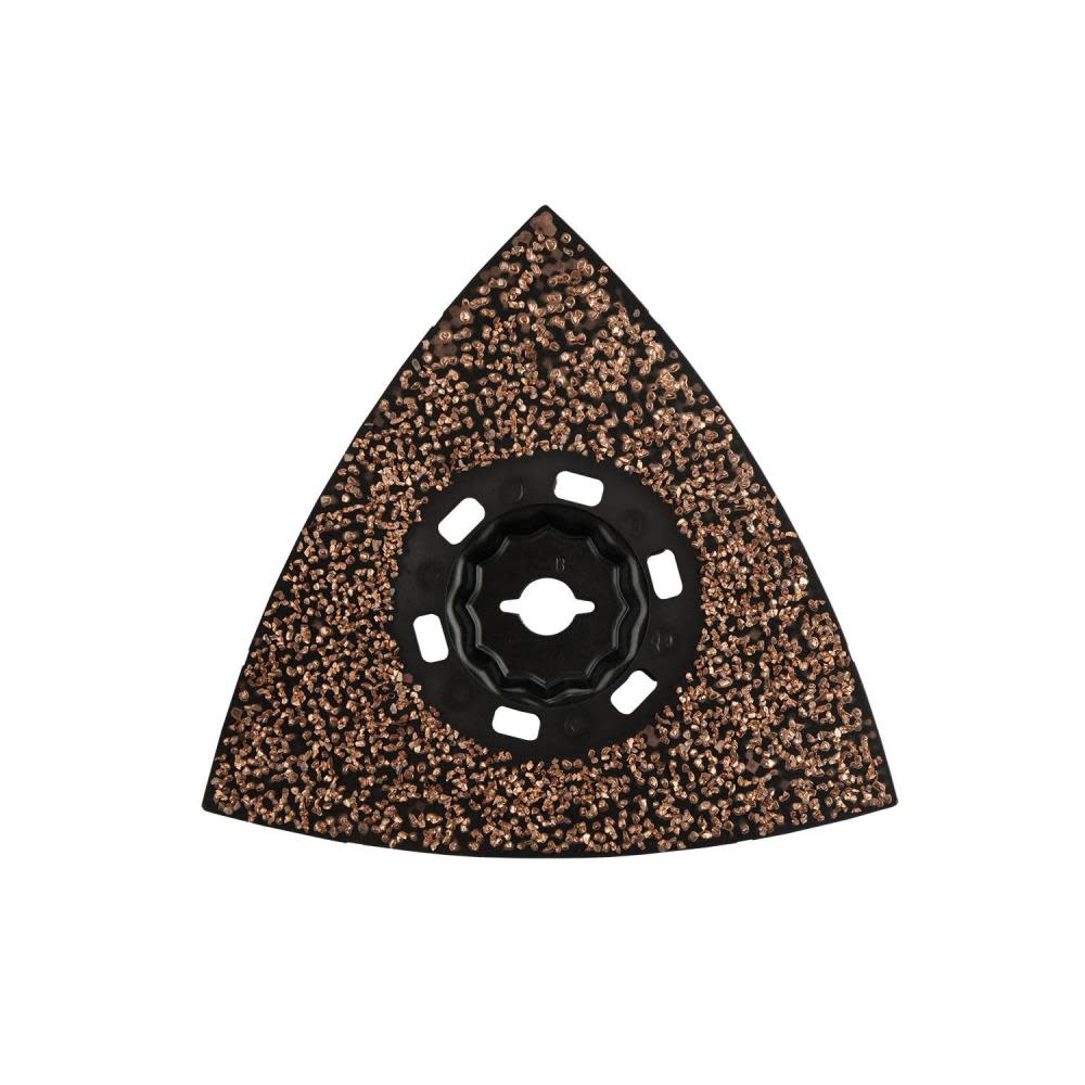 

Makita StarlockMax Oscillating Multi Tool 4 1/2" Tungsten Carbide 20 Grit Delta Triangle Sanding Pad