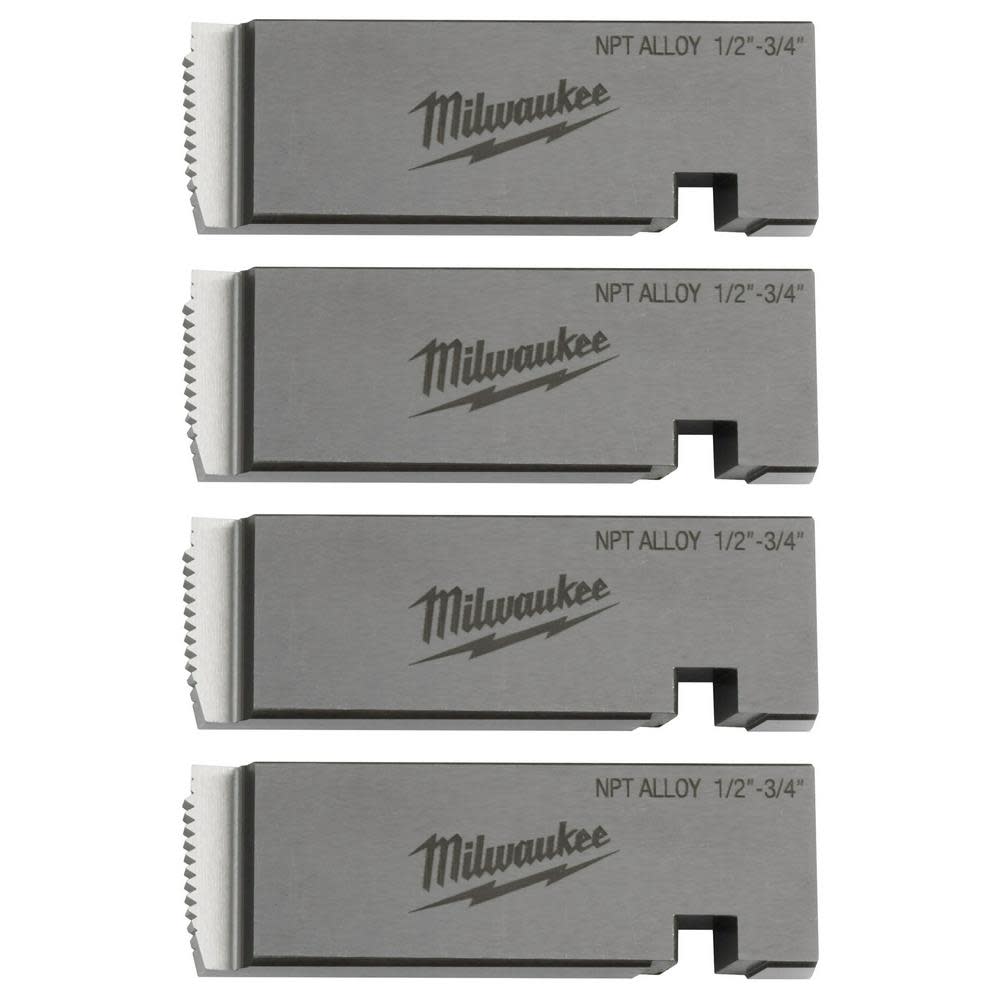 

Milwaukee 1/2"-3/4" Universal Pipe Threading Dies ALLOY NPT