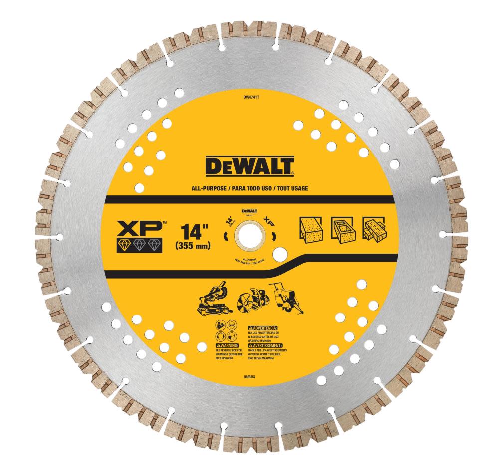 

DEWALT Diamond Blade 14" SEGMENTED XP ALL PURPOSE