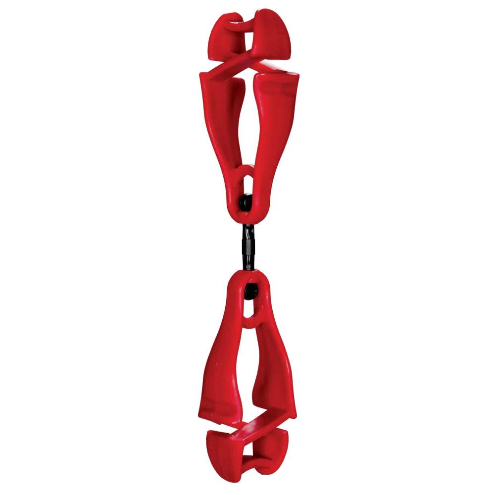 

Ergodyne 3420 Red Swiveling Glove Clip Holder Dual Clips