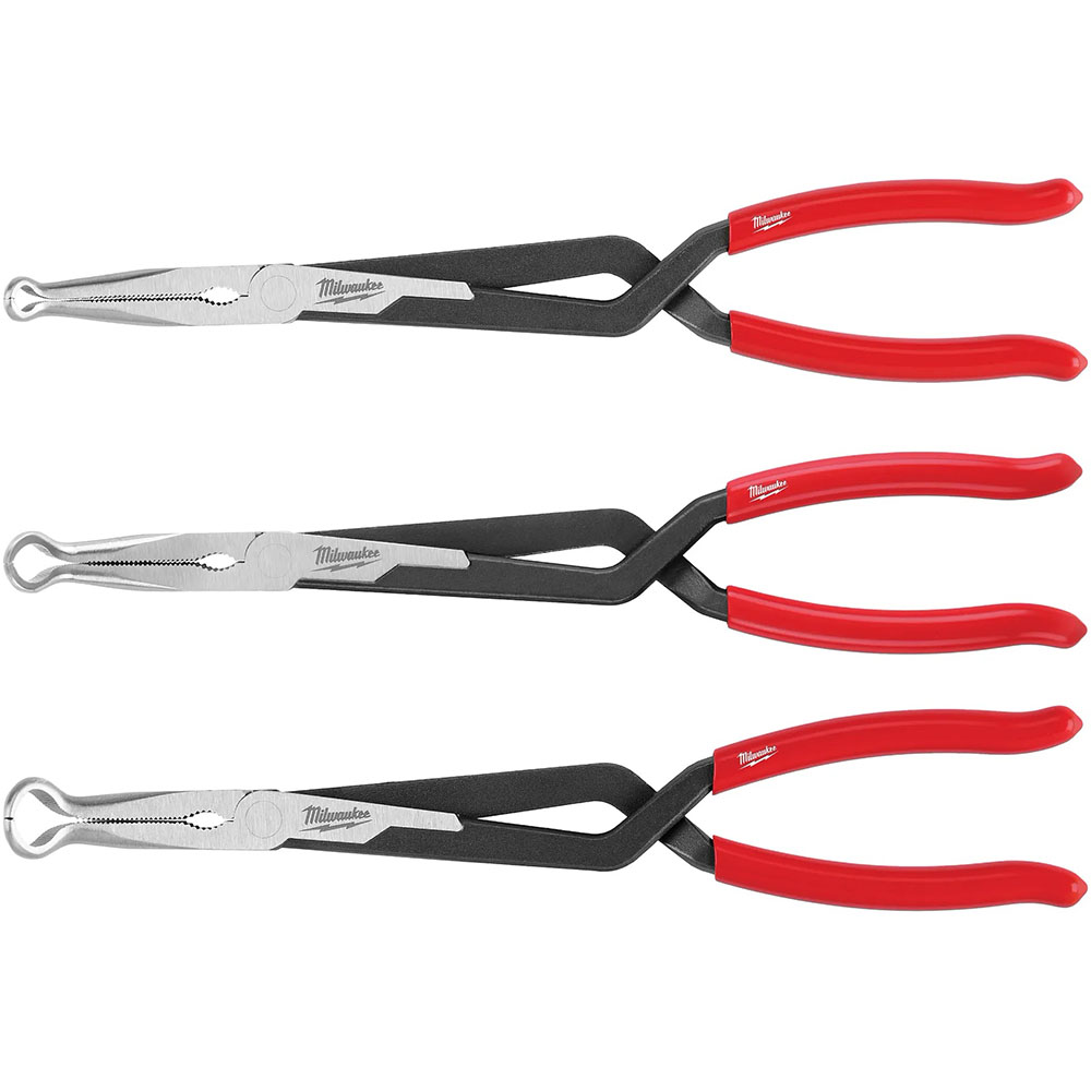 Milwaukee Long Reach Hose Grip Pliers 3pc Set 48-22-6563 - Acme Tools