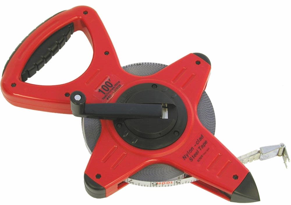100 Ft One Sided Pro Series Zip Line Nylon Clad Steel Measuring Tape b From Cst Berger Acme Tools