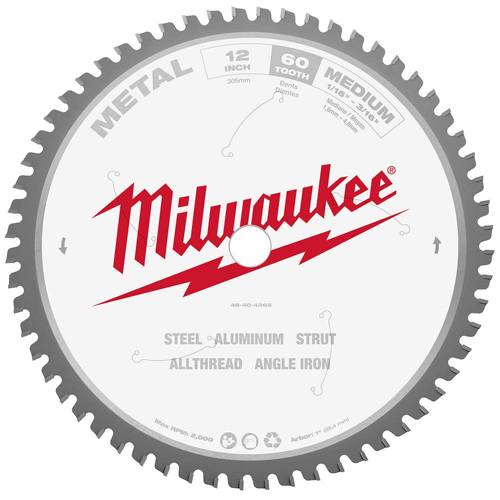 

Milwaukee 12 in. Metal Cutting Circular Saw Blade