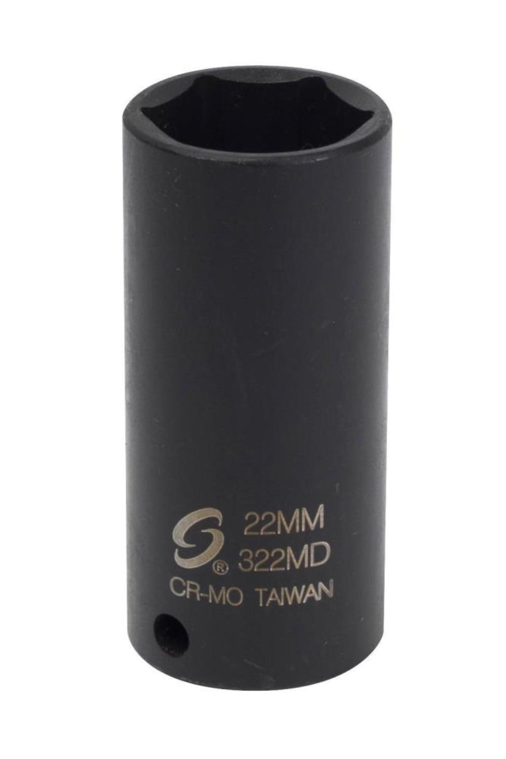 Sunex 3/8 Inch Drive 22mm Deep Impact Socket 322MD - Acme Tools