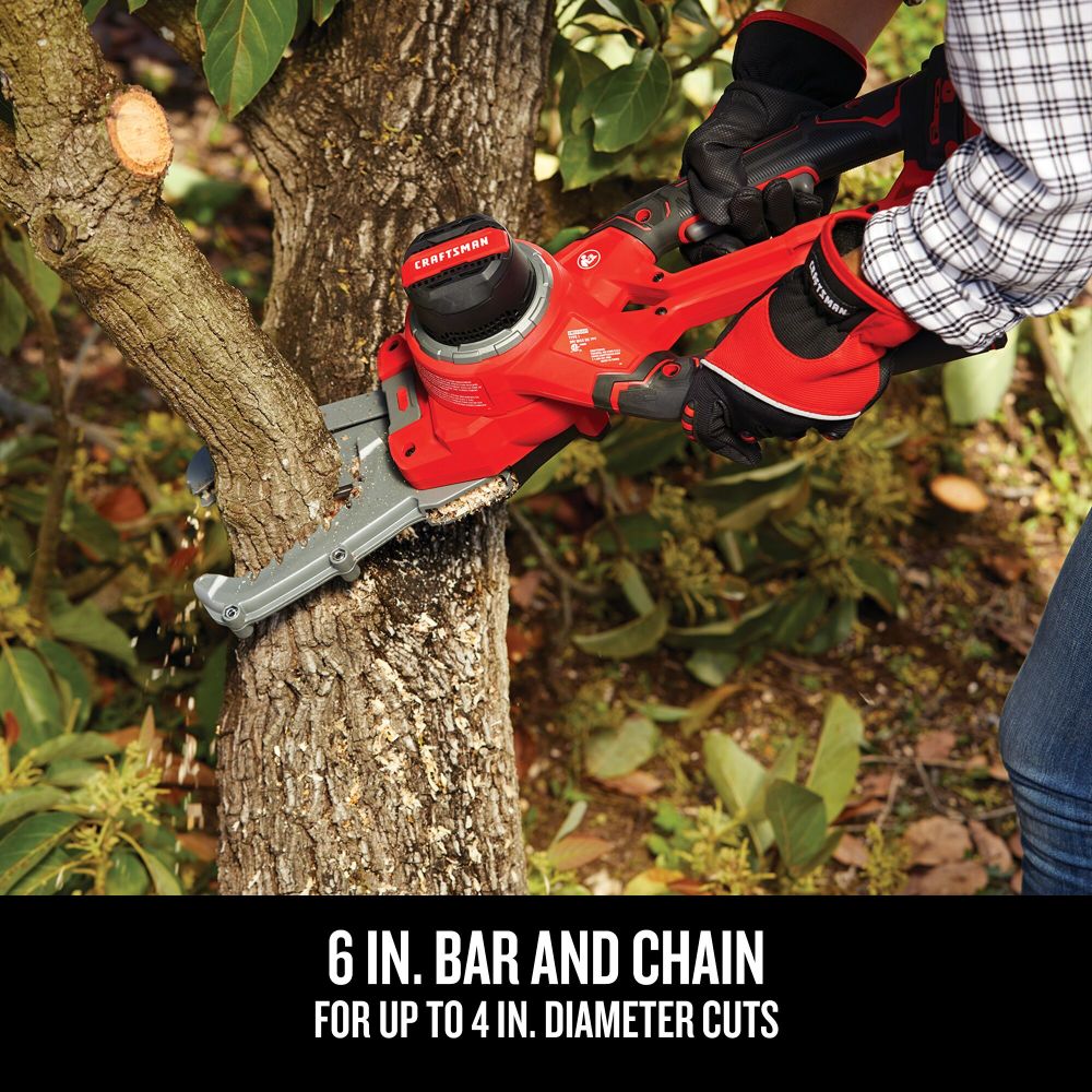 CRAFTSMAN V20* Inch Cordless Compact Chainsaw Lopper (Bare Tool