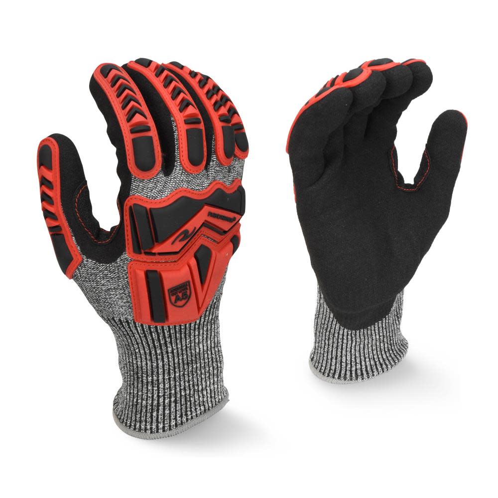

Radians Work Gloves Cut Level A5 EVA Padded Palm TPR Back Pads Small