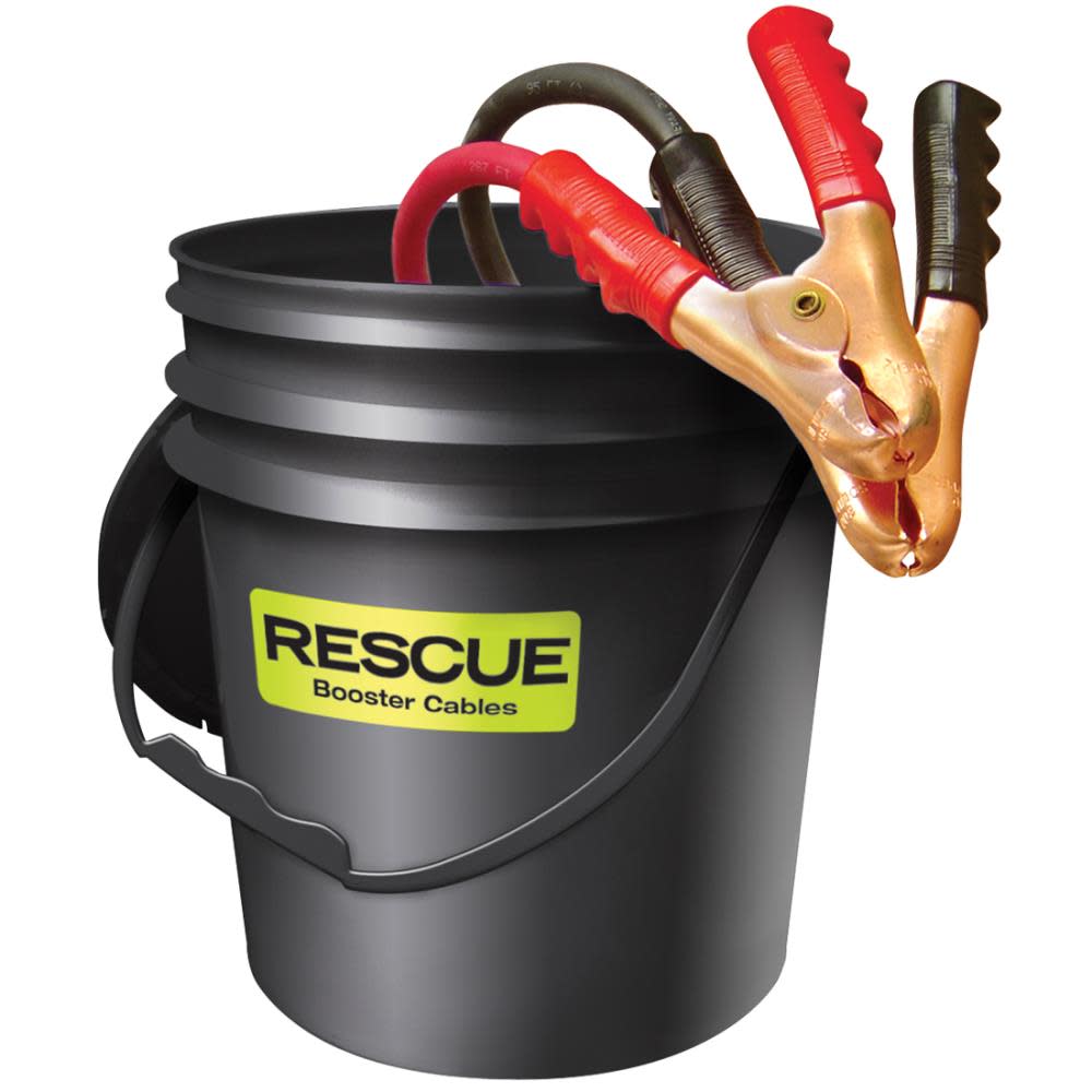 Quick Cable 25 Ft. 2/0 Gauge 900 Amp RESCUE Parrot Clamp Heavy Booster Cable