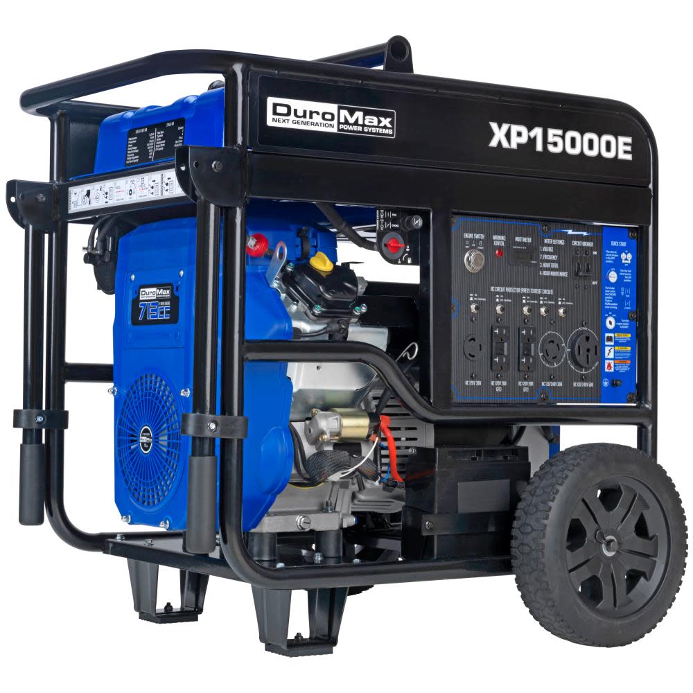 

Duromax 15000 Watt V-Twin Gas Powered Electric Start Portable Generator