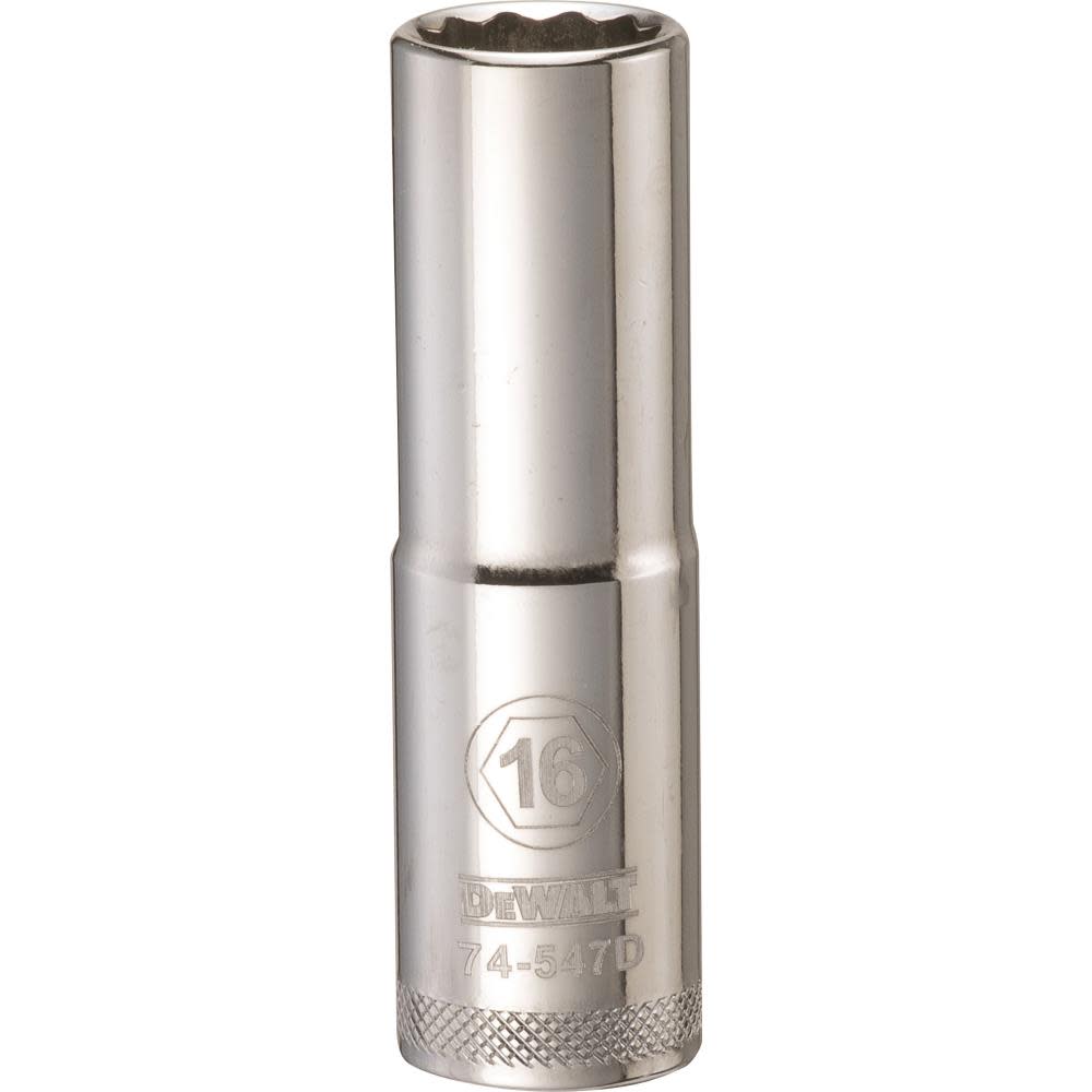 

DEWALT Socket 12 Point 1/2" Drive Deep 16 MM