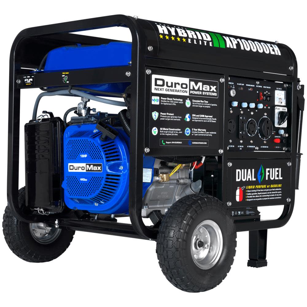 

Duromax 10000-Watt Dual Fuel Hybrid Portable Generator