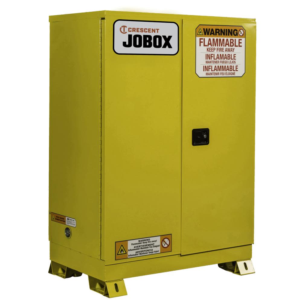 

Crescent JOBOX 90 Gallon Flammable Manual Close Safety Cabinet - Yellow