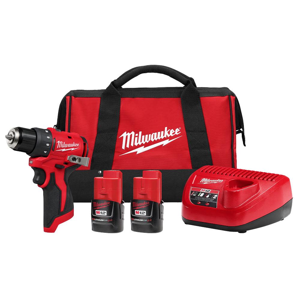 Milwaukee M12 Subcompact Brushless 3/8 Inch Drill/Driver Kit