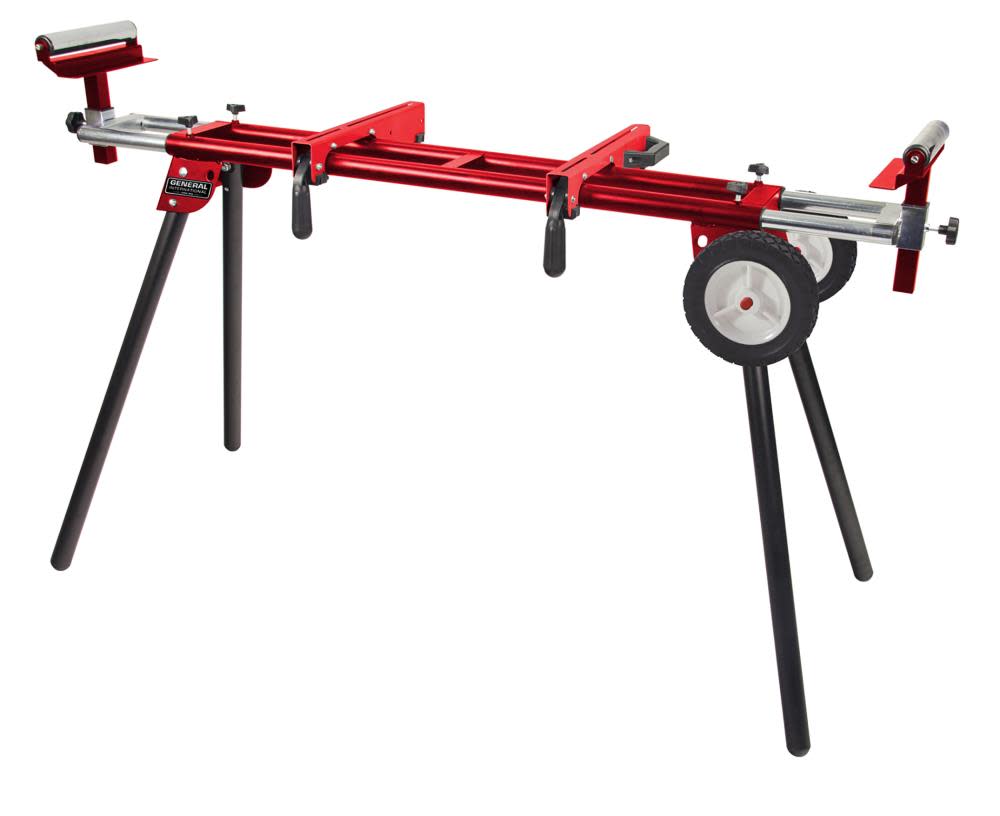 

General International Miter Saw Stand with Solid Tires