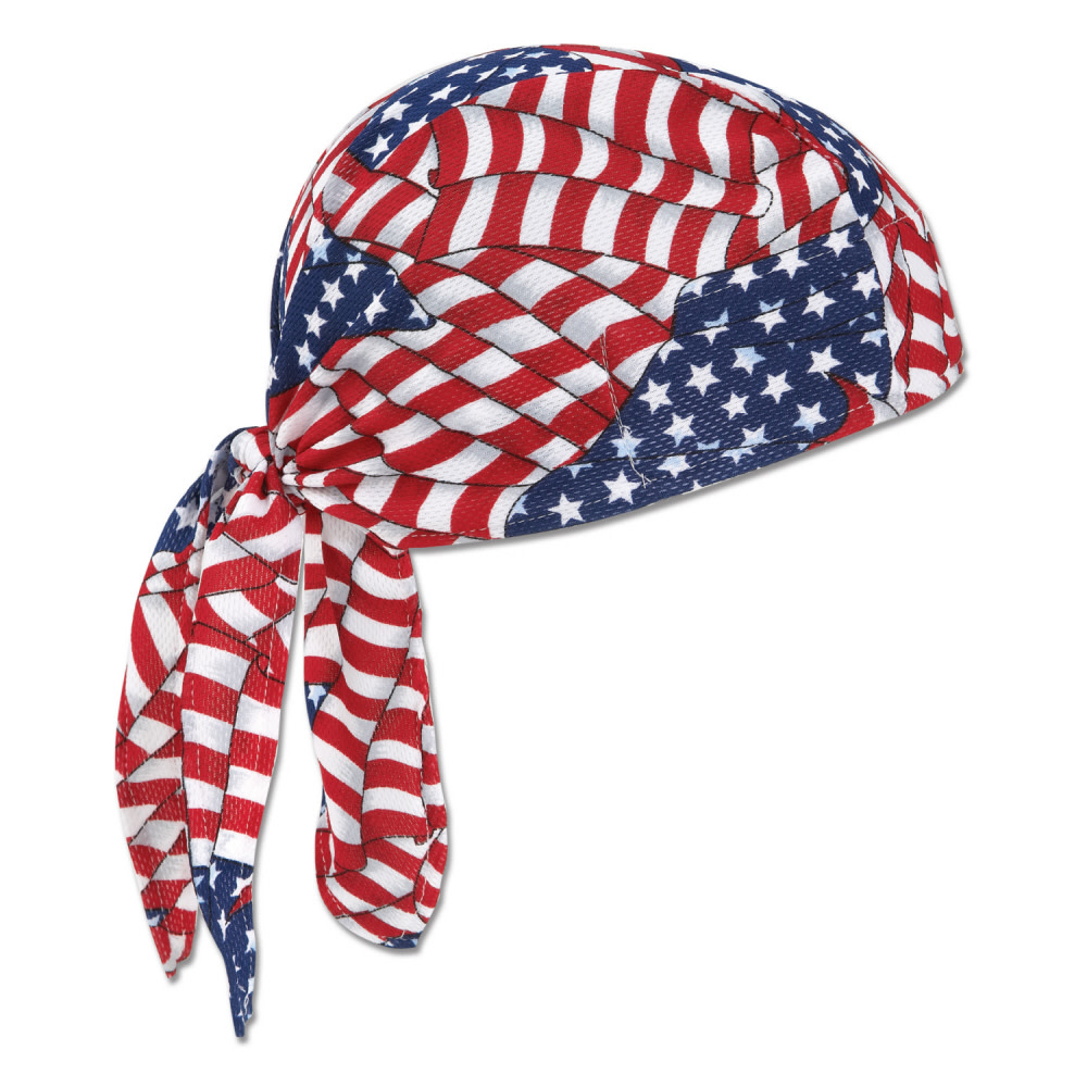 Ergodyne 6615 High-Performance Dew Rag - Stars and Stripes