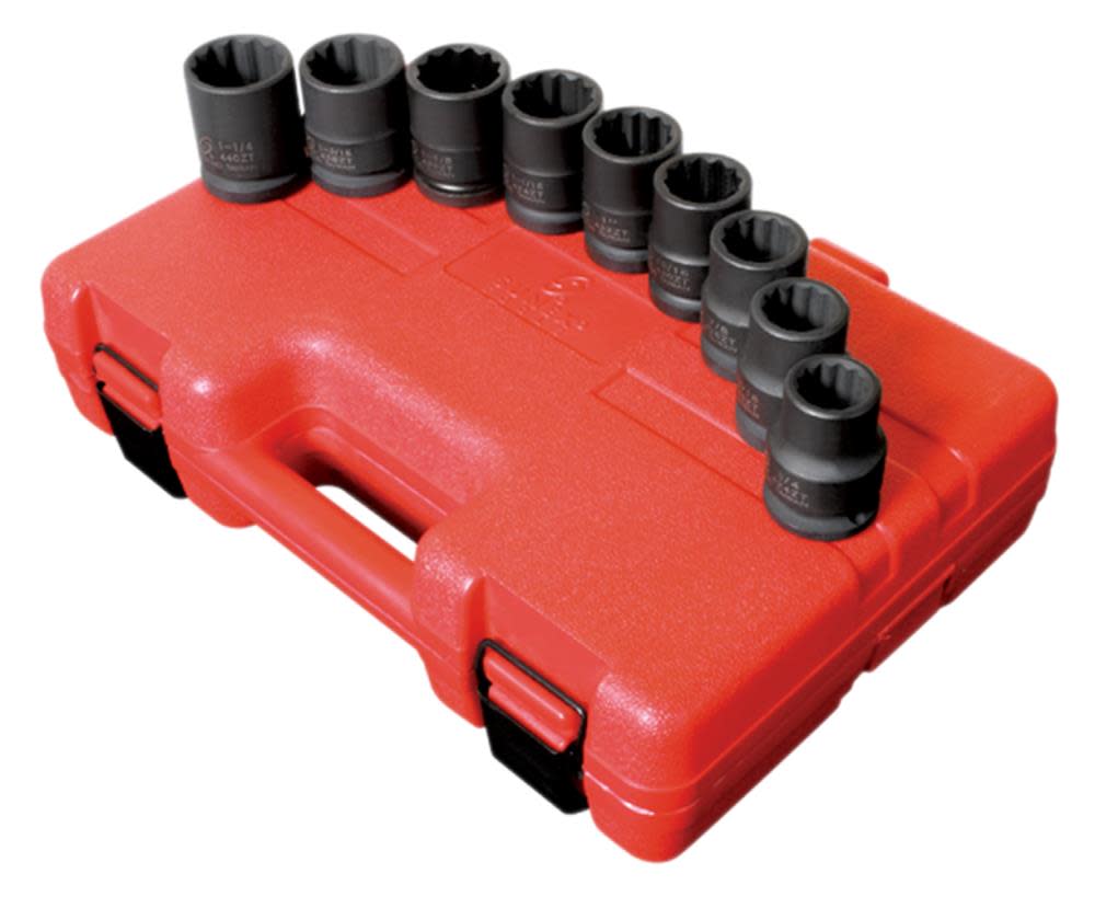 

Sunex 9 pc. 3/4 In. Drive 12 Pt. SAE Thin Wall Impact Socket Set