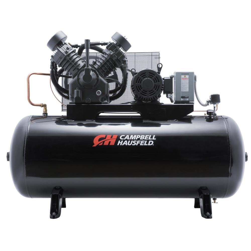 

Campbell Hausfeld 120 Gallon Horizontal 10 HP TX0314 3 Phase 230V