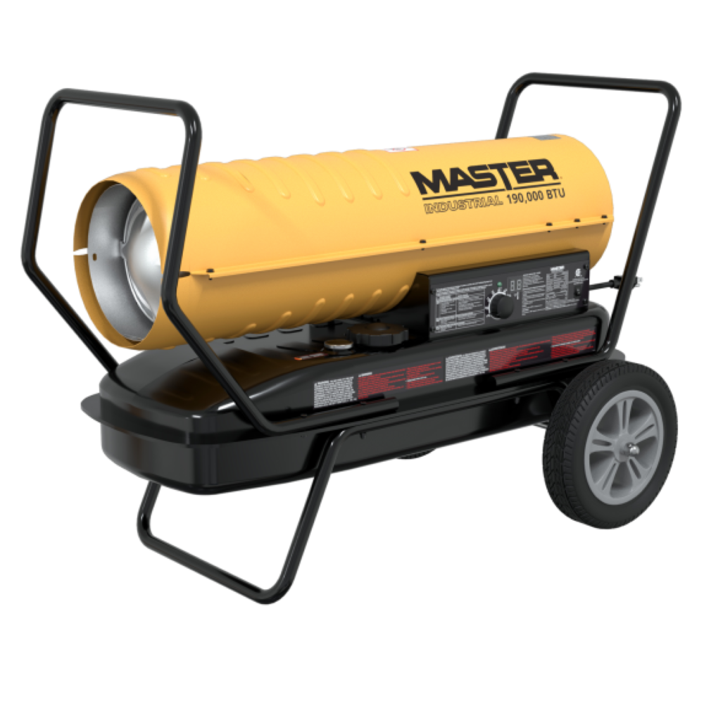 

Master Industrial Forced Air Heater 190000 BTU Kerosene Diesel with Thermostat