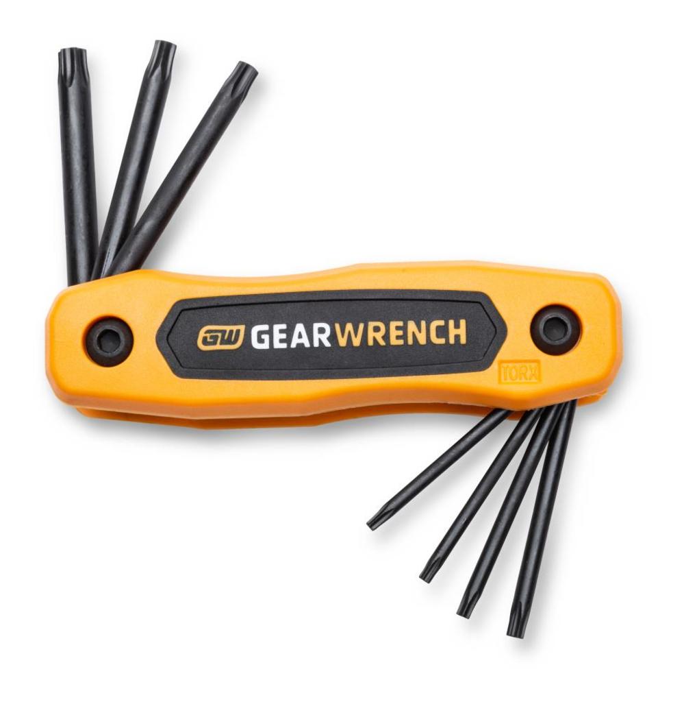 

GEARWRENCH Tamper Proof Torx Folding Hex Key Set 8pc