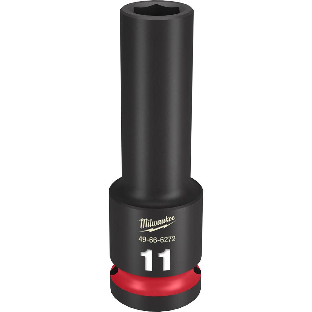 

Milwaukee SHOCKWAVE Impact Duty Socket 1/2" Drive 11MM Deep 6 Point