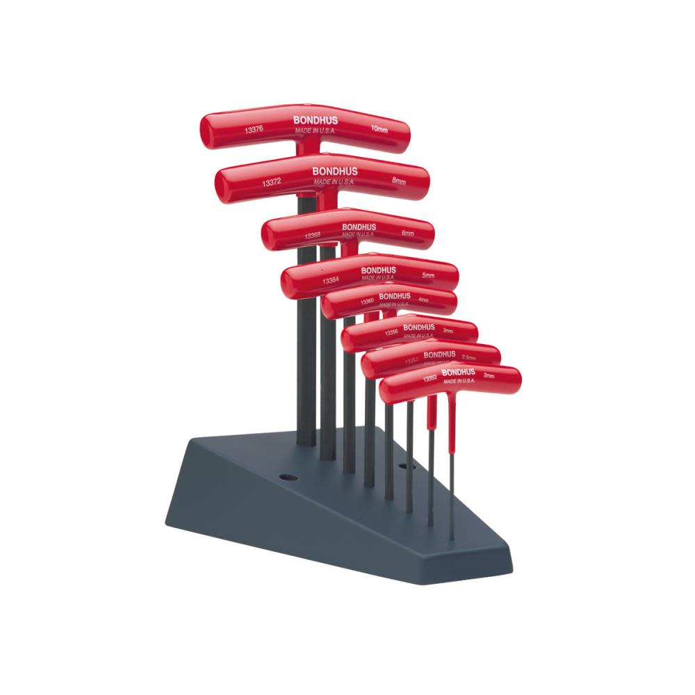 

Bondhus 2mm - 10mm 8pc T-Handle Hex Set