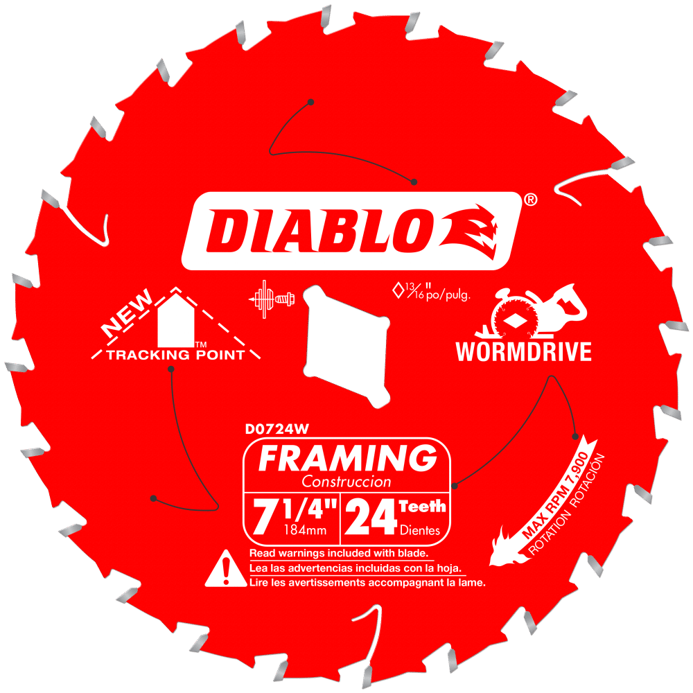 

Diablo Tools Wormdrive Framing Saw Blade 7-1/4" 24Tooth