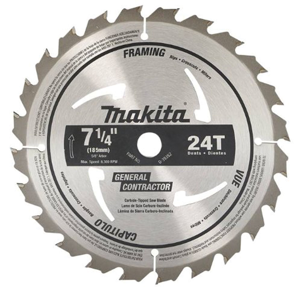 

Makita 7-1/4 in. 24T General Purpose Framing Blade 10pk