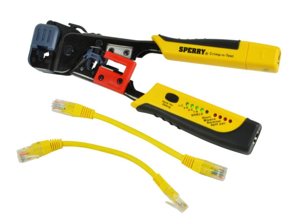 

Gardner Bender Sperry Instruments Crimp n Test RJ-45 & RJ-11 Crimping Tool