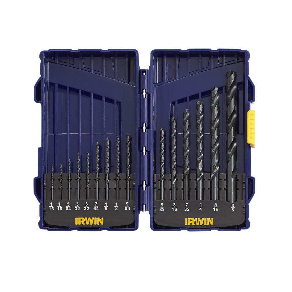 

Irwin 15 piece Black Oxide Drill Bit Set