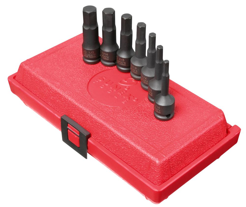 

Sunex 3/8 In. Drive SAE Hex Impact Socket Set