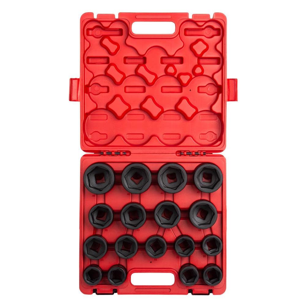 Sunex 3/4 In. Metric Heavy Duty Impact Socket Set 17 pc. 4684