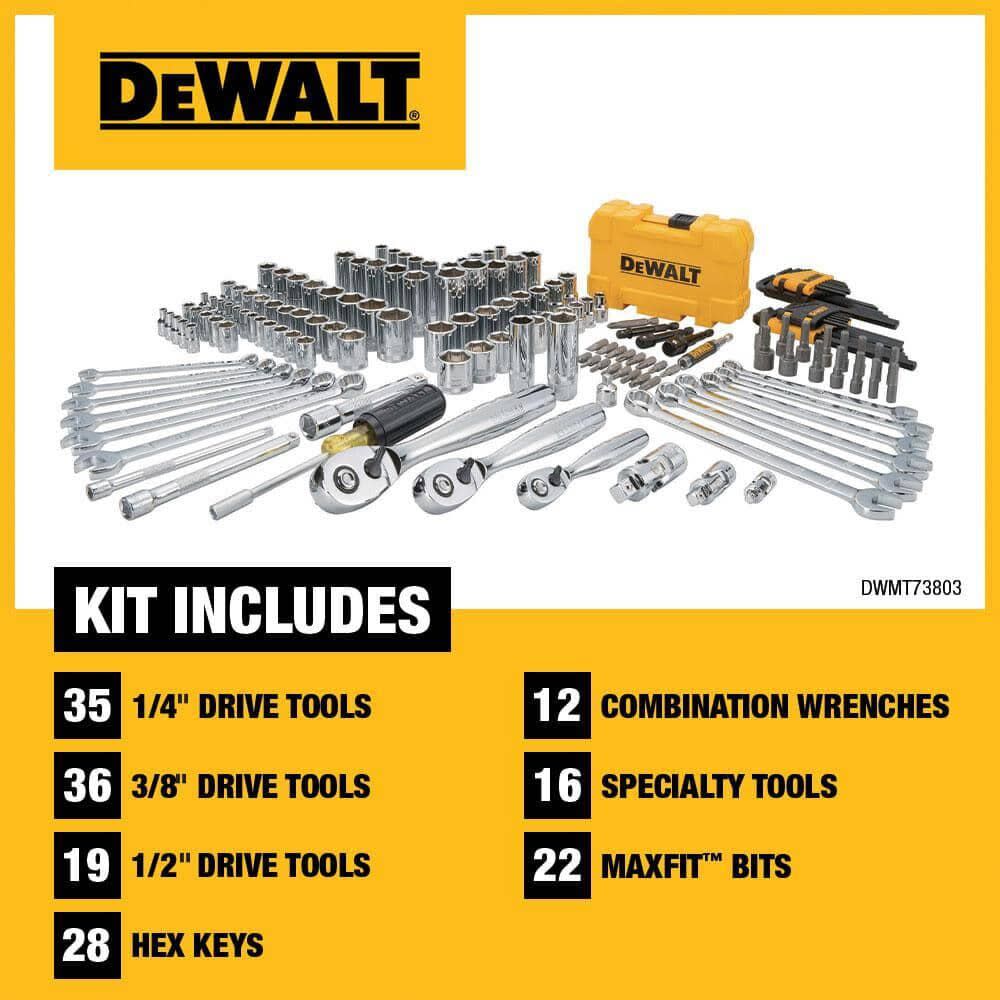 DEWALT 168 piece Mechanics Tools Set DWMT73803 Acme Tools