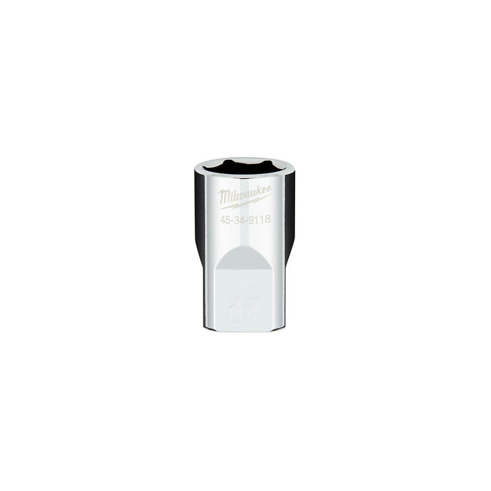 

Milwaukee 1/2 in. Drive 17MM Metric 6-Point Socket with FOUR FLAT Sides