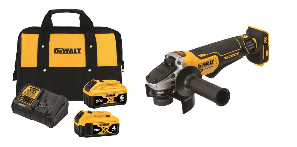 

DEWALT 4.5" 20V Max Angle Grinder Starter Kit Bundle