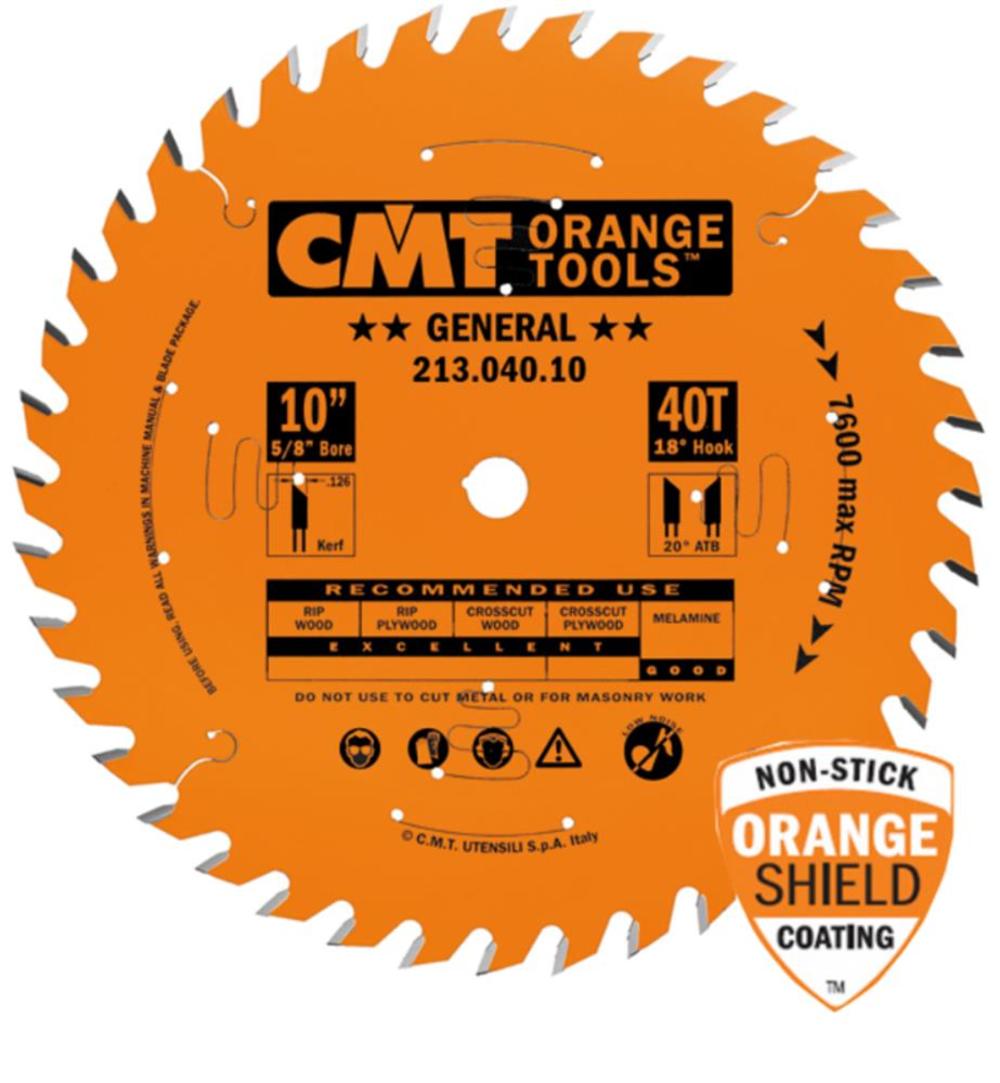 

CMT 10In 40T Thin Kerf Industrial General Purpose Blade