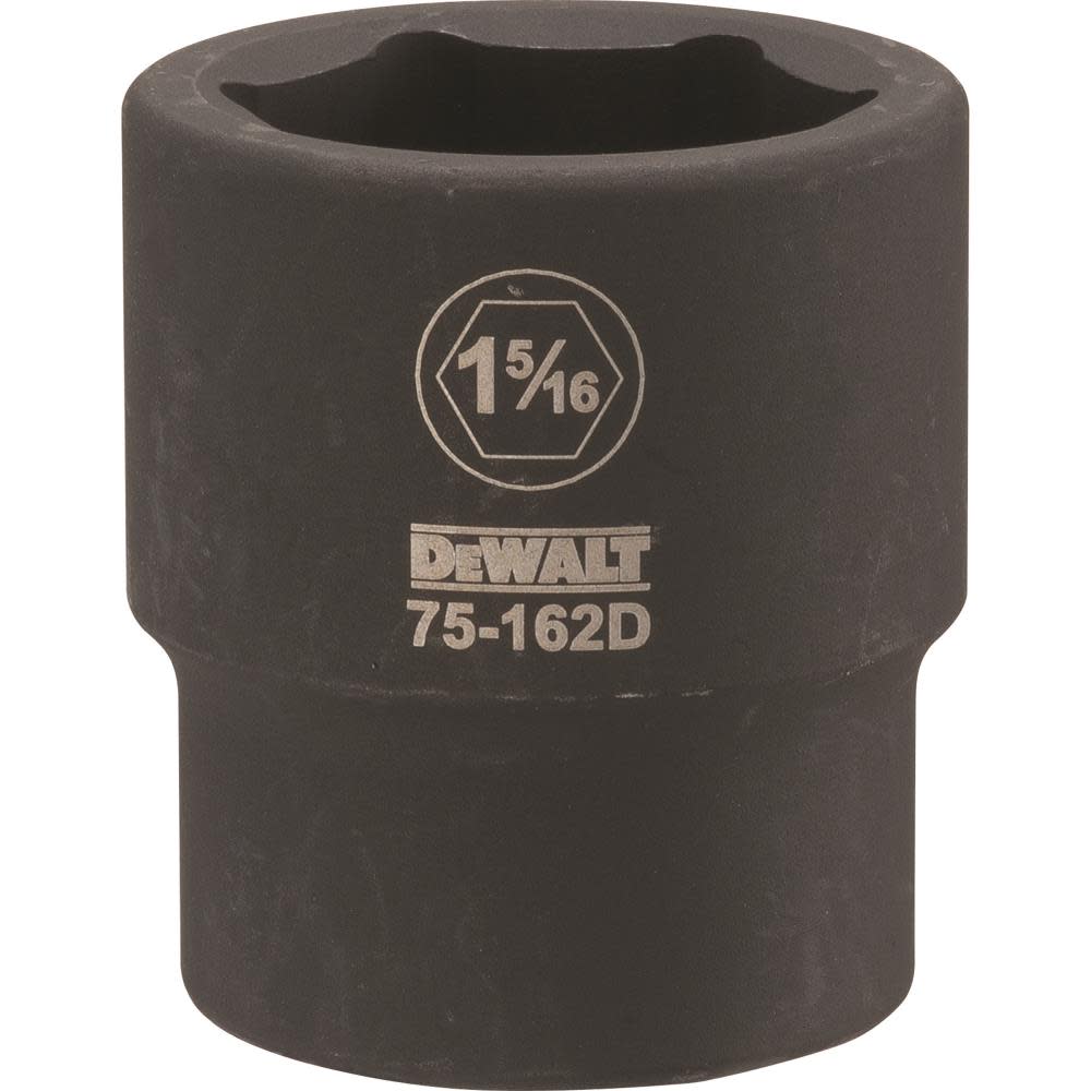 

DEWALT 3/4 Drive X 1-5/16 6PT Standard Impact Socket