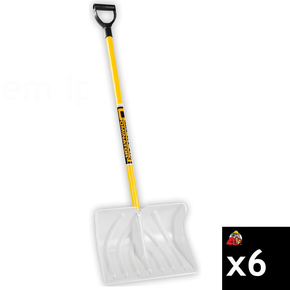 The Snowplow 18in The Snow Dominator Scoop Shovel 6 pack