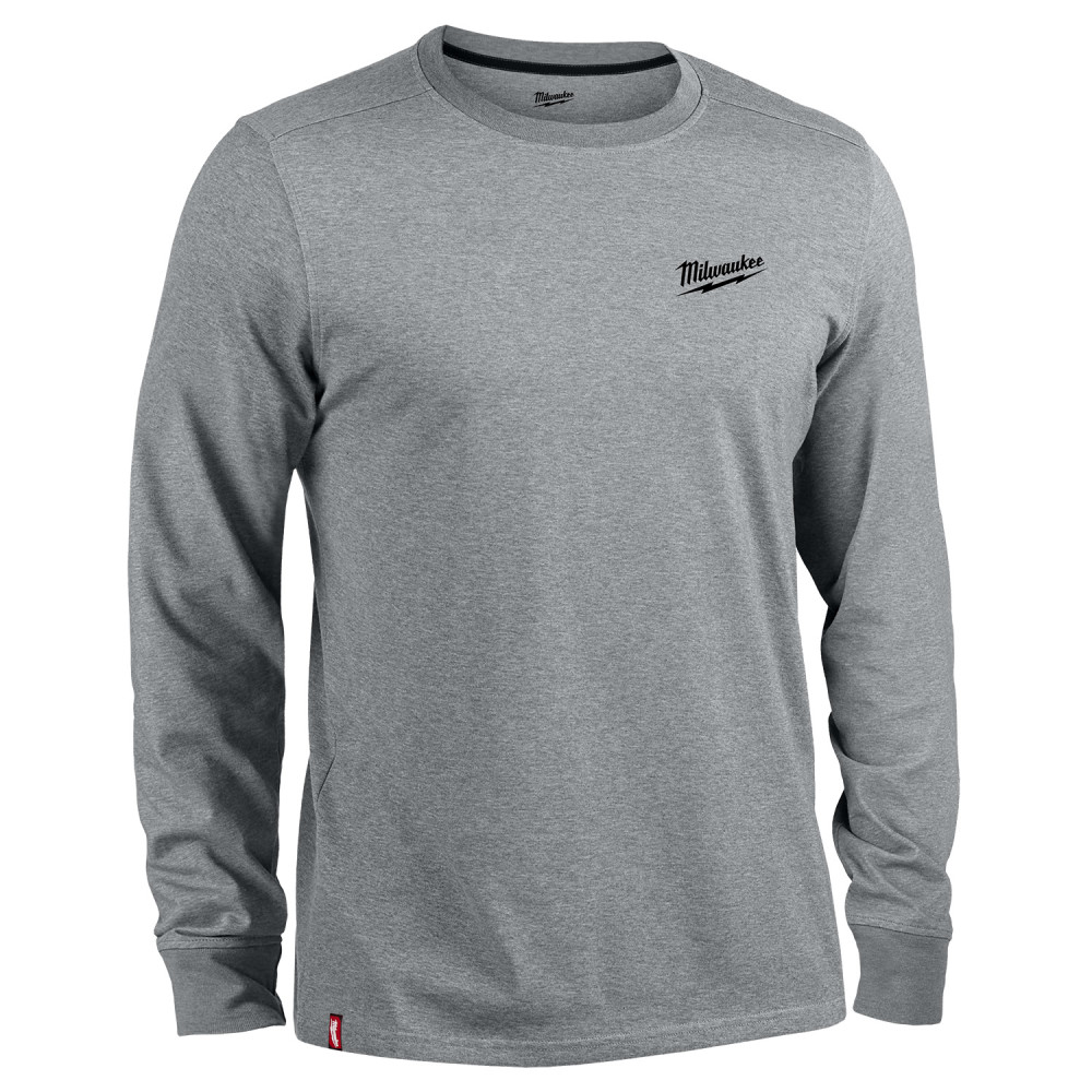 Milwaukee Hybrid Work Tee Long Sleeve Gray Medium