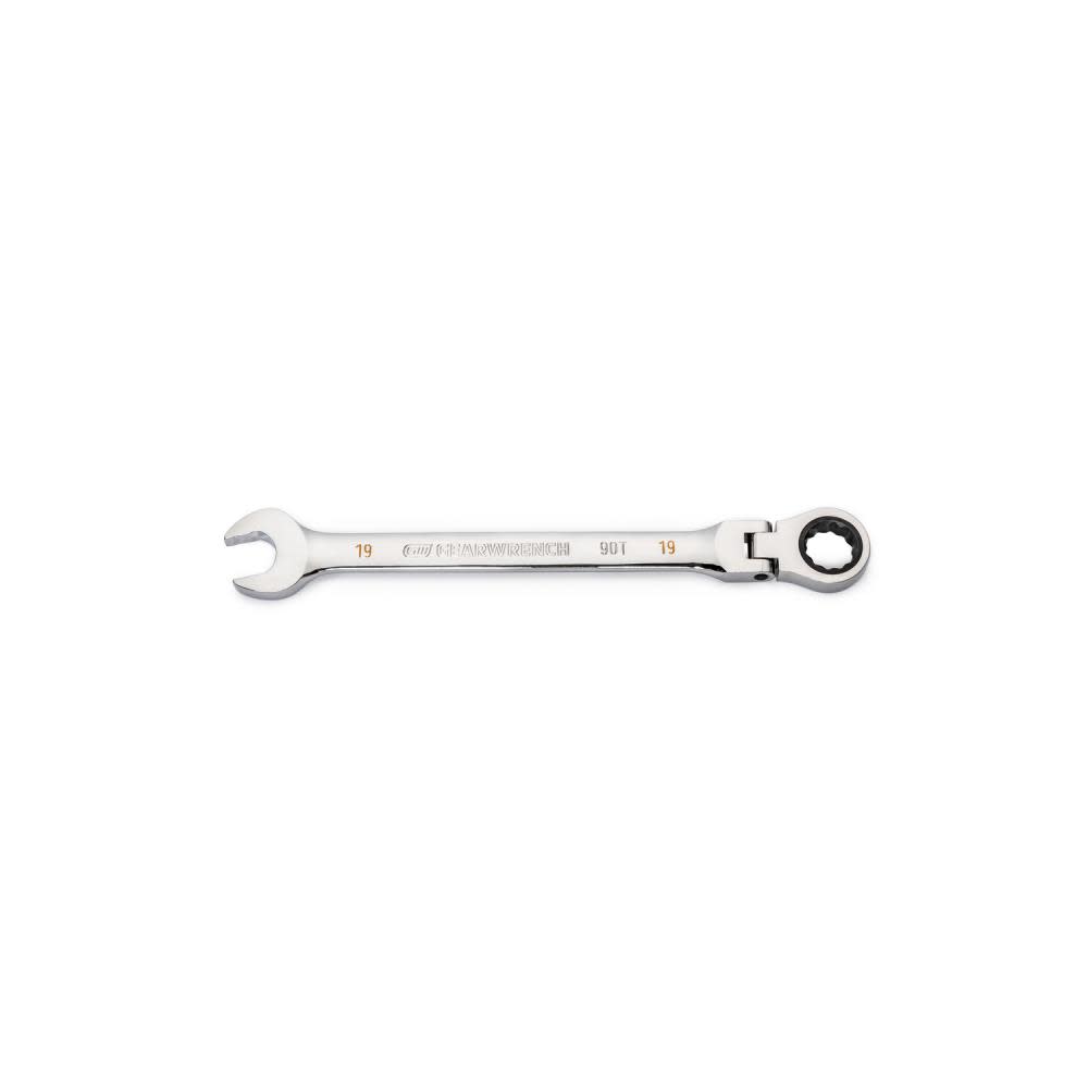 

GEARWRENCH 19mm 90T 12 Point Flex Head Ratcheting Combination Wrench