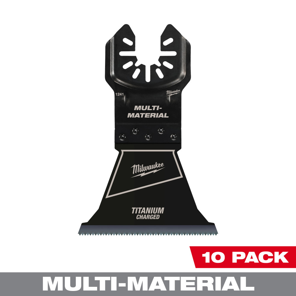 Milwaukee OPEN-LOK 2-1/2inch TITANIUM ENHANCED BI-METAL MULTI-MATERIAL BLADES 10PK