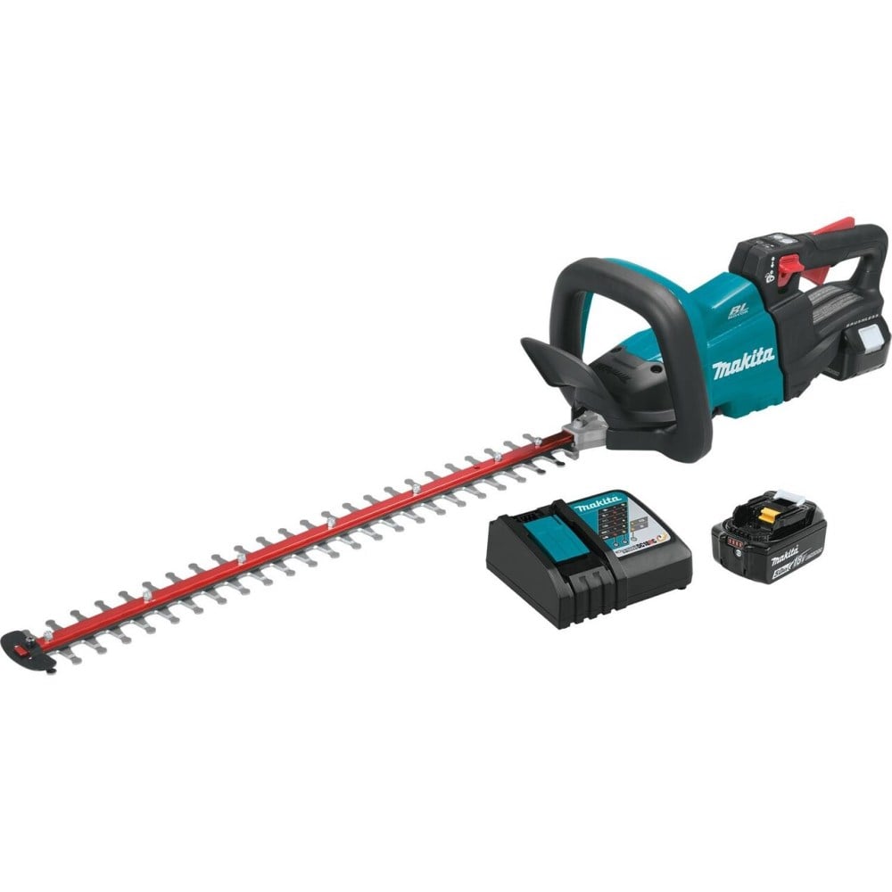 View Makita 18V LXT Lithium-Ion Brushless Cordless 24in Hedge Trimmer Kit (5.0Ah)