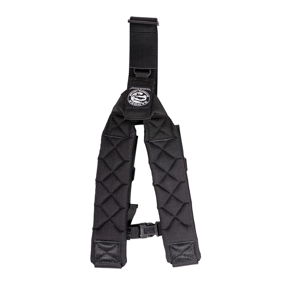 Badger Tool Belts 3 Point Comfort Suspenders, Black