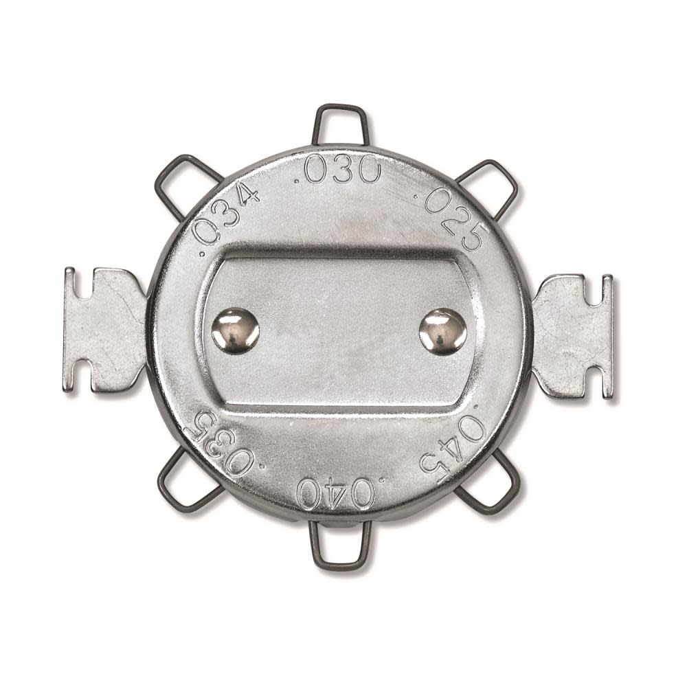 6 Wire SAE/Metric Spark Plug Gap Gauge with 2 Electrode Adjusting Tools