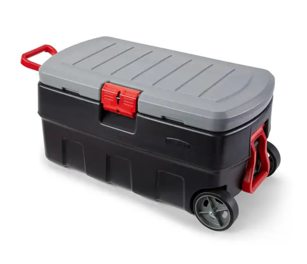 

Rubbermaid Wheeled Storage Tote 35 Gallon
